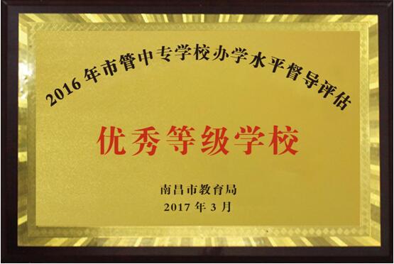 熱烈祝賀南昌向遠(yuǎn)軌道技術(shù)學(xué)校2016、2017、2018連續(xù)三年被南昌市教育局評(píng)定為“優(yōu)秀等級(jí)學(xué)校”！